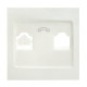 Валенсия лицевая панель розетки Phone 1-местная жемчуг EKF PROxima