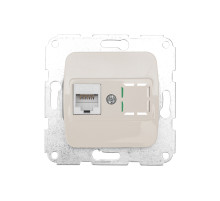 KRANZ DEA Розетка Компьютер RJ45 с/у меx. Беж