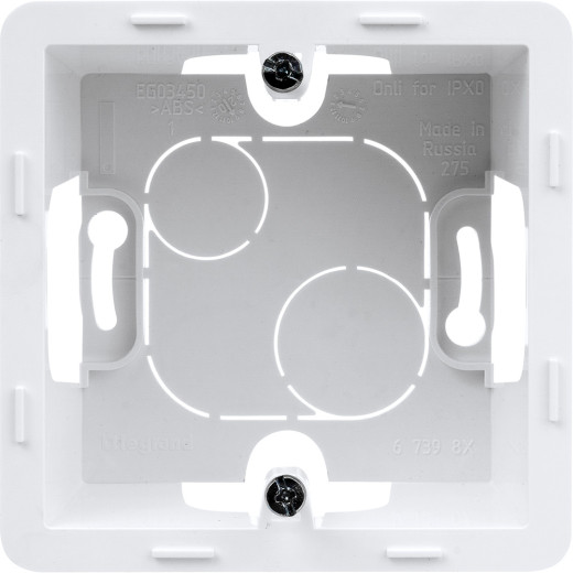 Коробка для накладного монтажа 1 пост - Legrand/Daccord Inspiria - белый