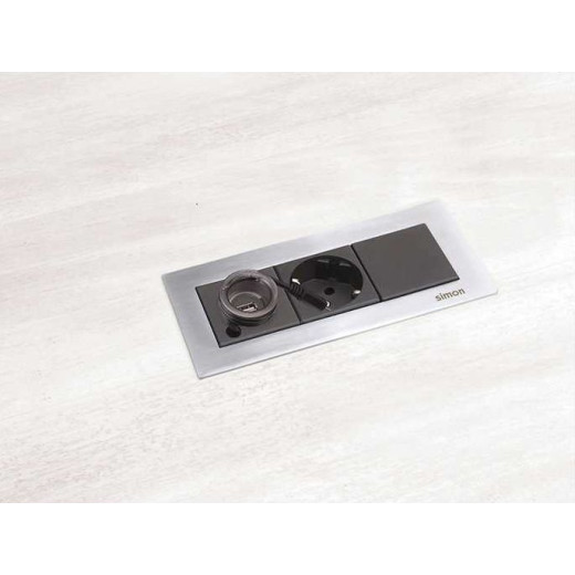 Рамка стальная для офиблока Line на 2 механизма K45 Connect