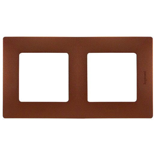 Рамка 2 поста - Legrand Etika - какао