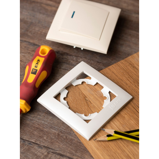 Валенсия Рамка 1-местная кашемир EKF