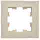 BRITE Рамка 1-мест. РУ-1-Бр беж. рифленый IEK