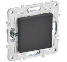 IEK SKANDY Графит Заглушка с суппортом SK-C01G