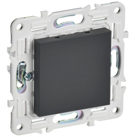 IEK SKANDY Графит Заглушка с суппортом SK-C01G