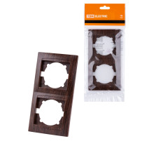 TDM Рамка 2-х постовая вертикальная венге 