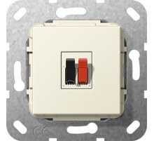 Gira S-55 Крем глянц Разъем динамиков 1 местный