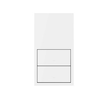 Simon 100 Белый матовый Кит 2 поста, фронт. 1 рамка вертикальная + 2 клавиши выключателей