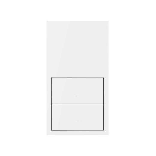 Simon 100 Белый матовый  Кит 2 поста, фронт. 1 рамка вертикальная + 2 клавиши выключателей