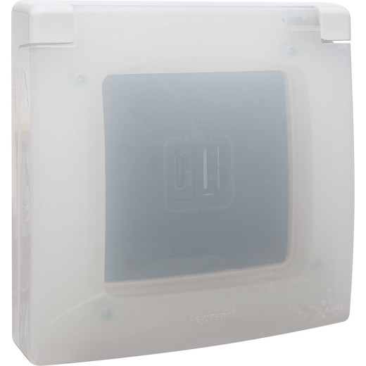 Зарядное устройство USB тип А / тип С - Legrand Etika - 3000мА 15Вт - антрацит