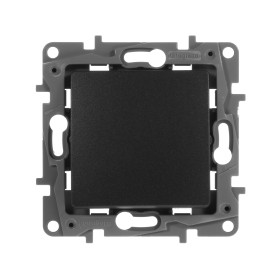 Legrand Etika Антрацит Переключатель 1-клавишный, авт.клеммы, 10 AX, 250 В.