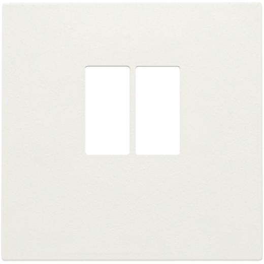 Накладка аудиорозетки, клеммы до 4мм2, белый