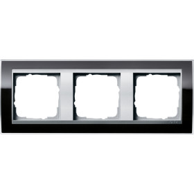 Gira Event Clear Черный/Алюминий Рамка 3-ая