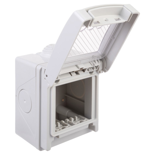 Коробка для настенного монтажа IP55, Avanti, серая, 2 модуля