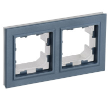 IEK BRITE BASE Маренго Рамка 2-м IP44 РУ-2-БрМ-44