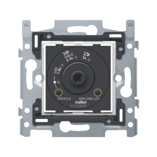 Механизм поворотного диммера LED, двухпроводной, 3-300 Вт