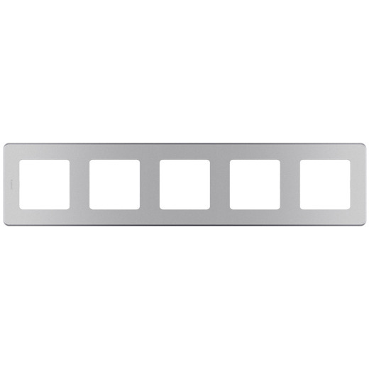 Рамка 5 постов - Legrand/Daccord Inspiria - алюминий