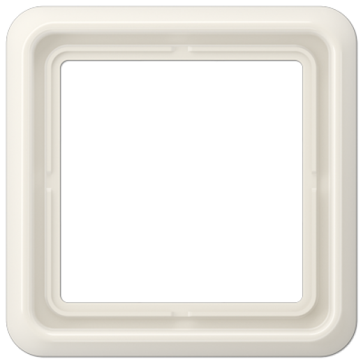 Рамка для вертикальной и горизонтальной установки ударопрочная, однократная, слоновая кость