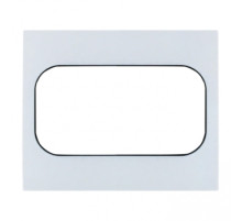 EKF PROxima Стокгольм Белый Линяя черная Рамка для розетки 2-ой.