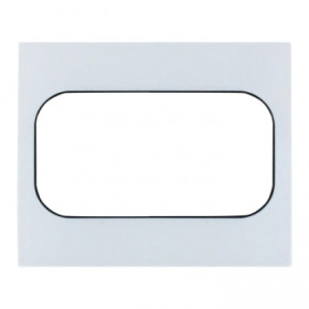 EKF PROxima Стокгольм Белый Линяя черная Рамка для розетки 2-ой.