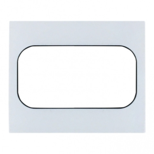 Стокгольм Рамка для розетки 2-местная белая с линией цвета черный EKF PROxima