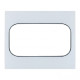 Стокгольм Рамка для розетки 2-местная белая с линией цвета черный EKF PROxima