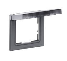 Legrand/Daccord SUNO Алюминий Рамка влагозащитная IP44,с откидной крышкой,1-постовая.