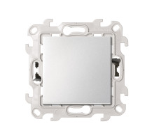 Simon 24 Алюминий Кнопочный выключатель 10A 250В~ с системой Push&Go