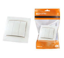 TDM Выключатель 3 кл. 10А белый 