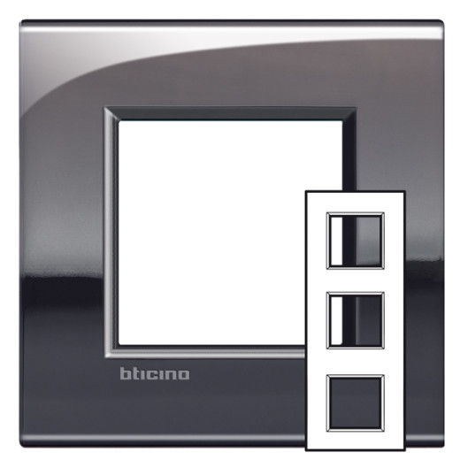 Livinglight рамка 2x3мод.71мм.Олово