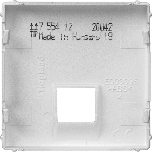 Valena LIFE.Лицевая панель для одиночных телефонных/информационных розеток.Алюминий