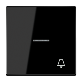 JUNG Клавиша для выключателя с символом «Звонок», чёрный