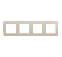 ЭРА 12-5004-02 Рамка на 4 поста, Эра12, слоновая кость (10/100/2000)