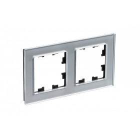 Systeme Electric AtlasDesign Nature Стекло алюминий Рамка 2-ая