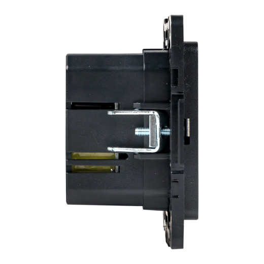 Стокгольм Механизм Розетки с 2USB type-A + type-C черный EKF PROxima