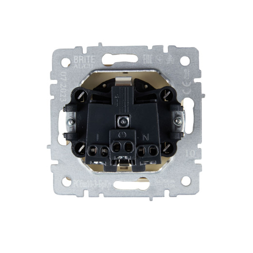 BRITE Роз. с з/к/ш с кр. 16А IP20 РСбш10-3-БрКр беж. IEK