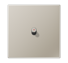 JUNG Центральная плата, 1 пост, 1 тумблер, цилиндр с окошком металлическое исполнение нержавеющая сталь серия LS