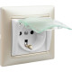 Розетка с заземлением IP44 - Legrand Valena - со шторками с защитной крышкой 16А 250В винтовые зажимы - белый