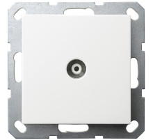 Jasmart G Белый глянцевый Розетка TV проходная