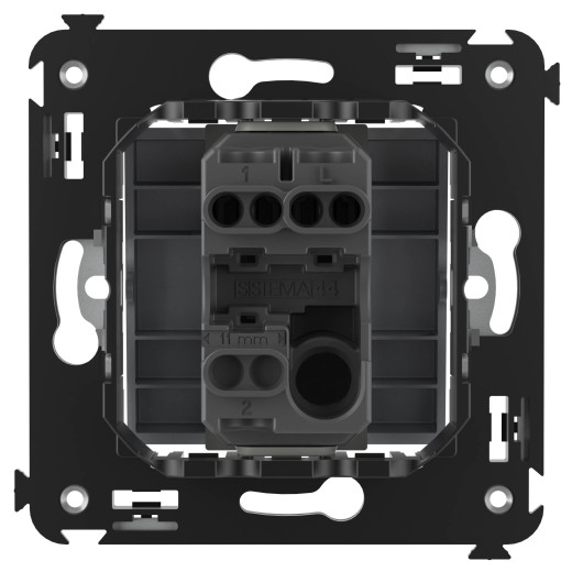 Выключатель одноклавишный в стену, Avanti, закаленная сталь