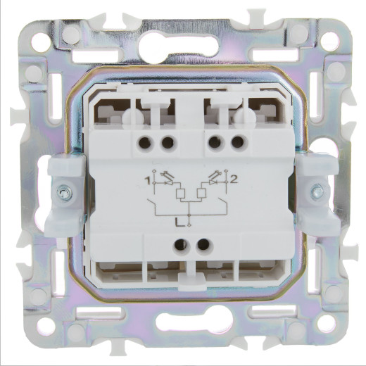 SKANDY Выключ. 2-кл. с инд. 10А SK-V09Sa песоч. IEK