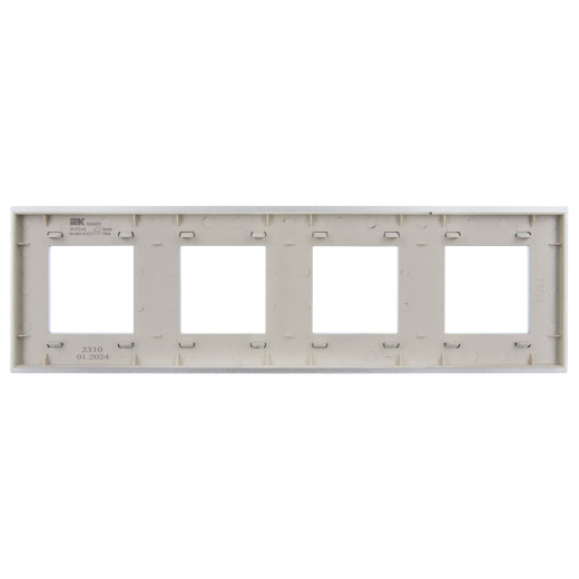 SKANDY Рамка 4-мест. SK-F34S металл сереб. IEK