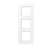 JUNG A Flow Белый Рамка 3-ая для вертикальной и горизонтальной установки