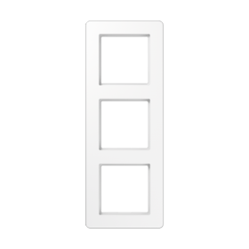 JUNG A Flow Белый Рамка 3-ая для вертикальной и горизонтальной установки