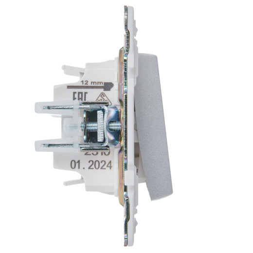 SKANDY Выключ. 1-кл. перекр. 10А SK-V03S сереб. IEK