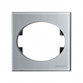 ABB NIE Tacto Стекло Серебро Рамка 1-ая