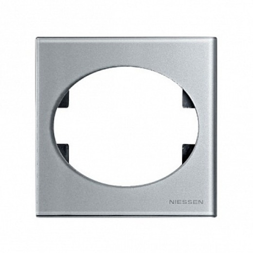 ABB NIE Tacto Стекло Серебро Рамка 1-ая