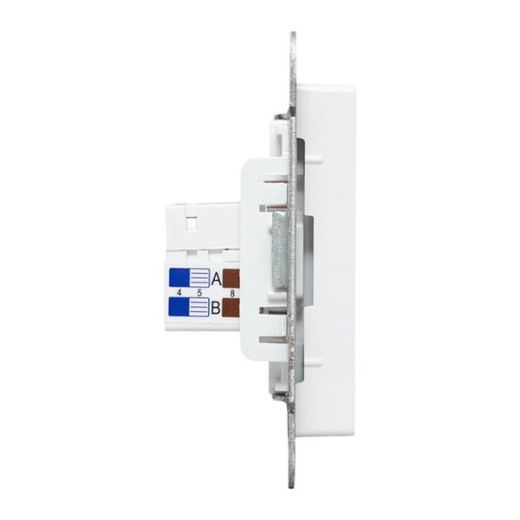 Механизм розетки RJ45 - 2шт, (cat5), белый Эпика EKF