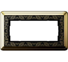 Gira ClassiX Art Латунь/Черный Рамка 2-ая без перегородки