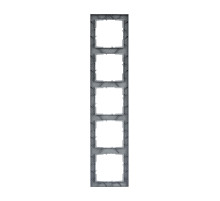 Legrand/Daccord SUNO Матовый алюминий Рамка декоративная универсальная 5-постовая.